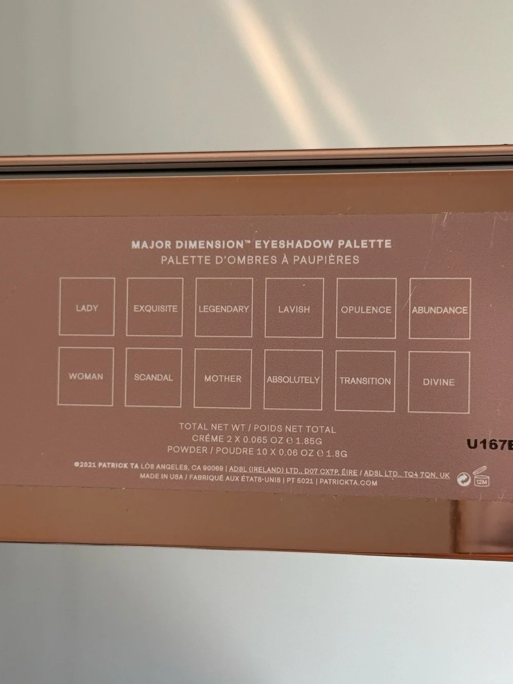 Patrick Ta Major Dimension 1 Eyeshadow Palette